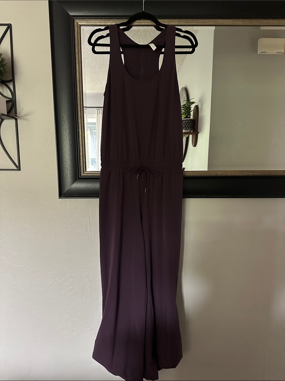 Athleta Women's Sleeveless Plum Jumpsuit - Classic Relaxed Fit